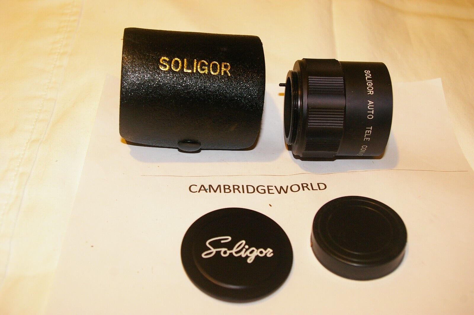 Soligor Cameras & Photo:Lenses & Filters:Lenses 3X AUTO TELECONVERTER LENS for PENTAX M42 SCREW MOUNT by SOLIGOR  with CASE