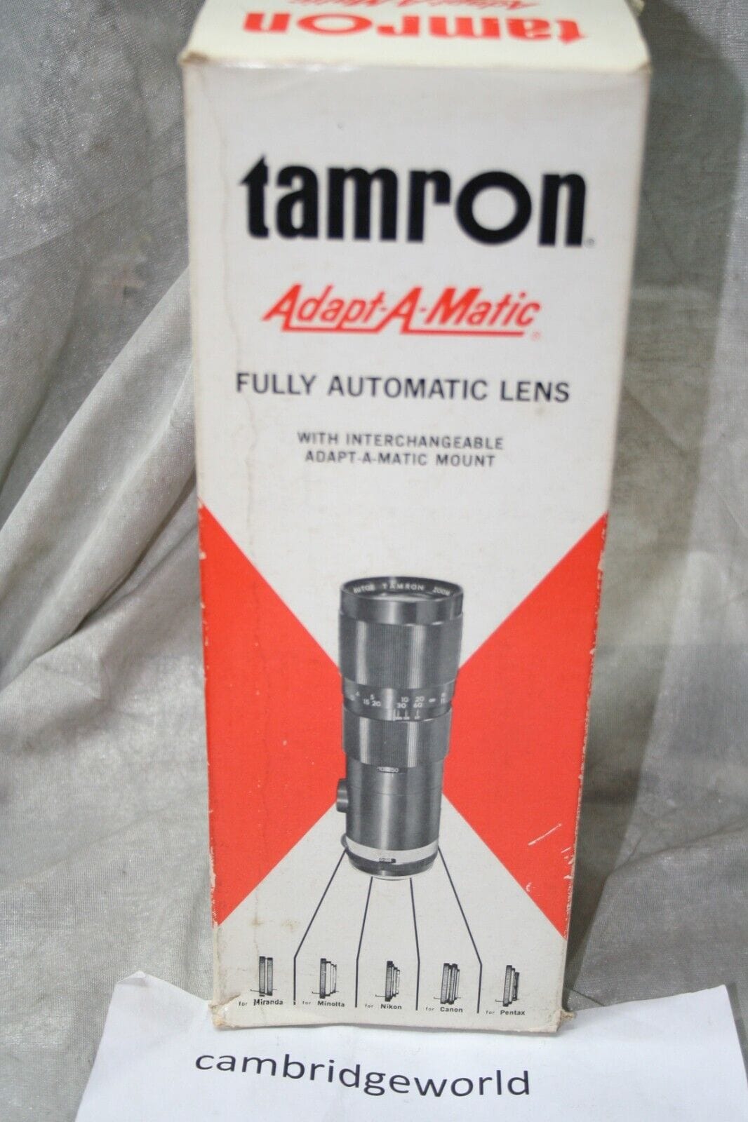 Tamron Cameras & Photo:Lenses & Filters:Lenses Tamron 80-250mm F3.8 Adaptamatic Mount ZOOM LENS in the FACTORY BOX