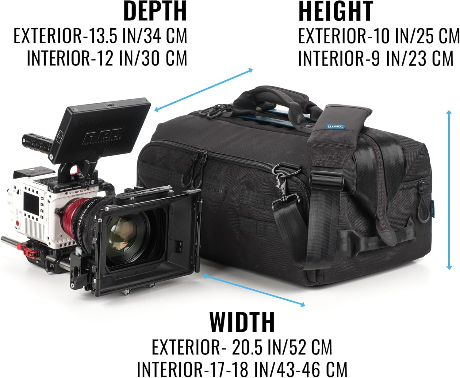 Tenba Tenba Cineluxe V2 Shoulder Bag 16 (Black, 18L) (637-523)