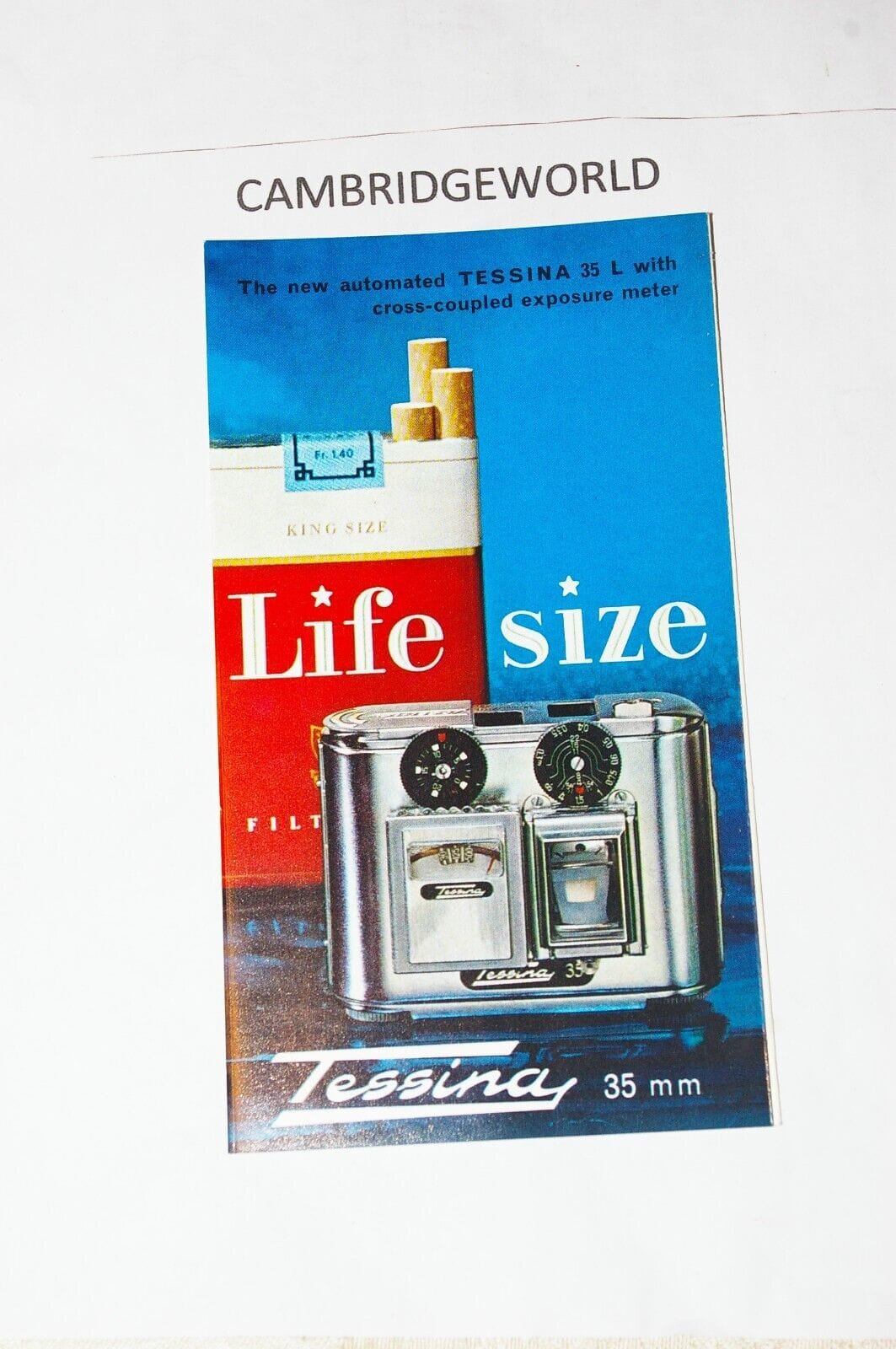 Tessina Cameras & Photo:Camera Manuals & Guides TESSINA 35mm  CAMERA BROSCHURE NEW ORIGINAL GENUINE