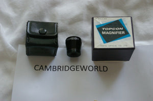 TOPCON FOCUSING MANGIFIER NEW OLD STOCK IN ORIGINAL FACTORY BOX with C