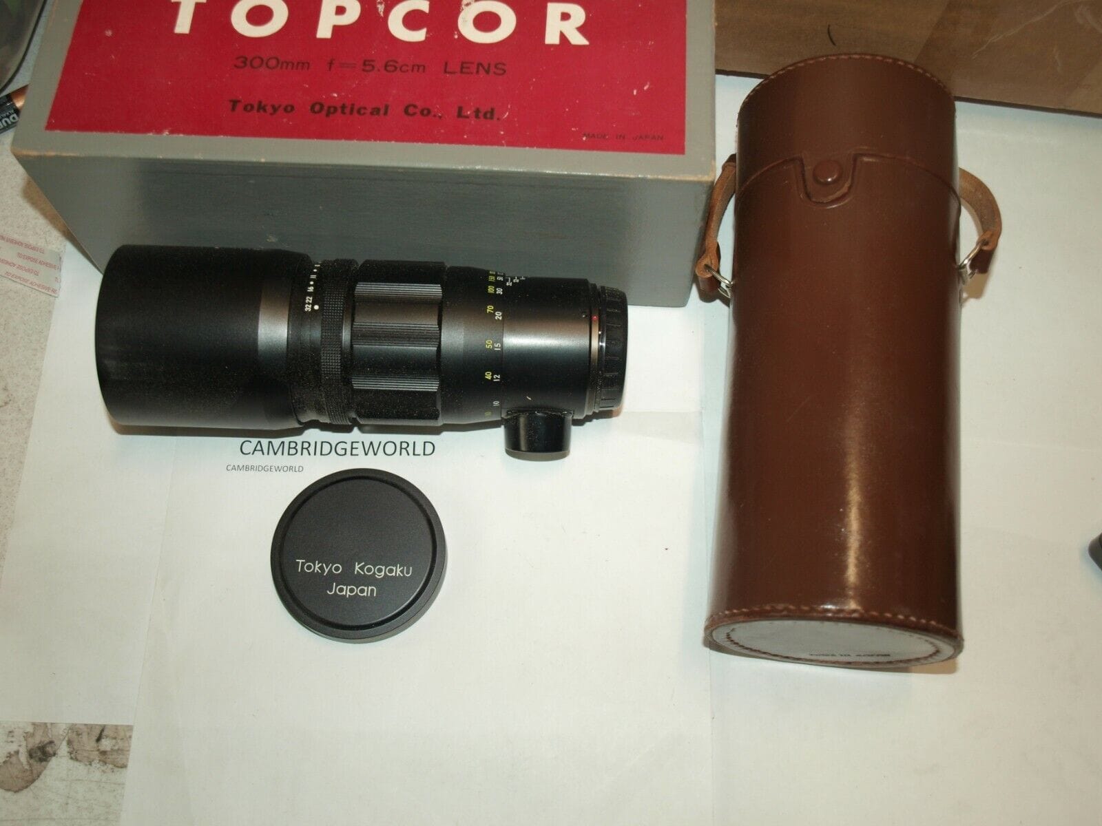 Topcon Cameras & Photo:Lenses & Filters:Lenses R.TOPCOR 300mm F5.6 TOKYO KOGAKU TOPCON EXAKTA MOUNT PRESET LENS  HALF STOPS F32