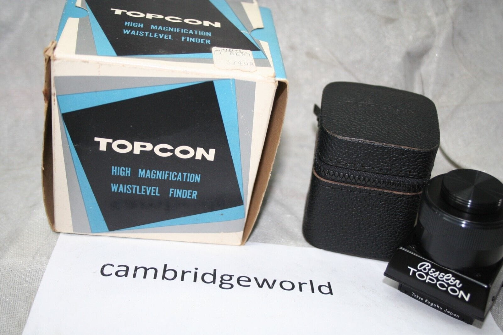 TOPCON RIGHT ANGLE FINDER CARRYING CASE NEW OLD STOCK GENUINE TOPCON B
