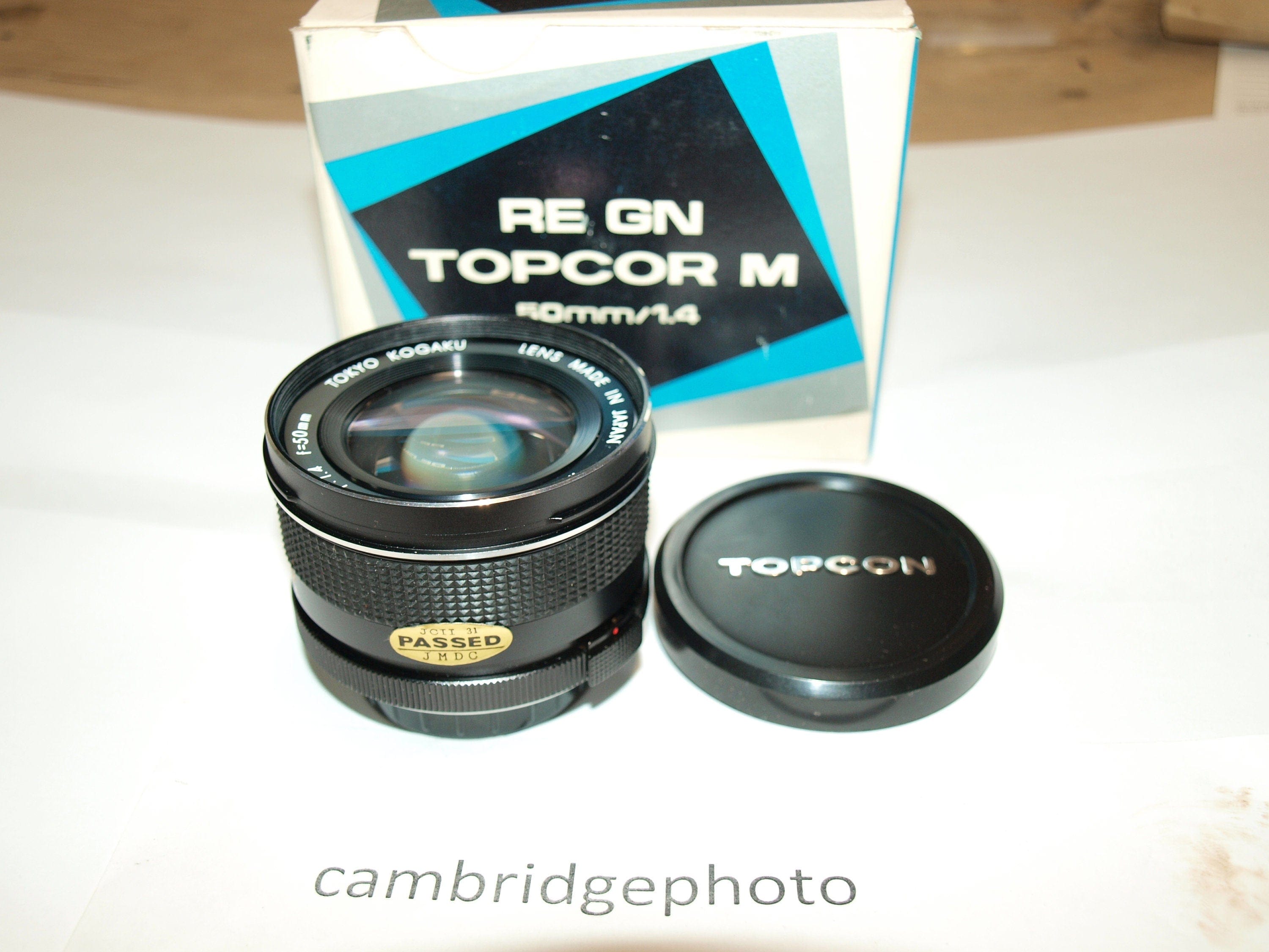 Topcon NEW old stock 50mm f1.4 GN Topcon Topcor Tokyo Kogaku auto RE lens