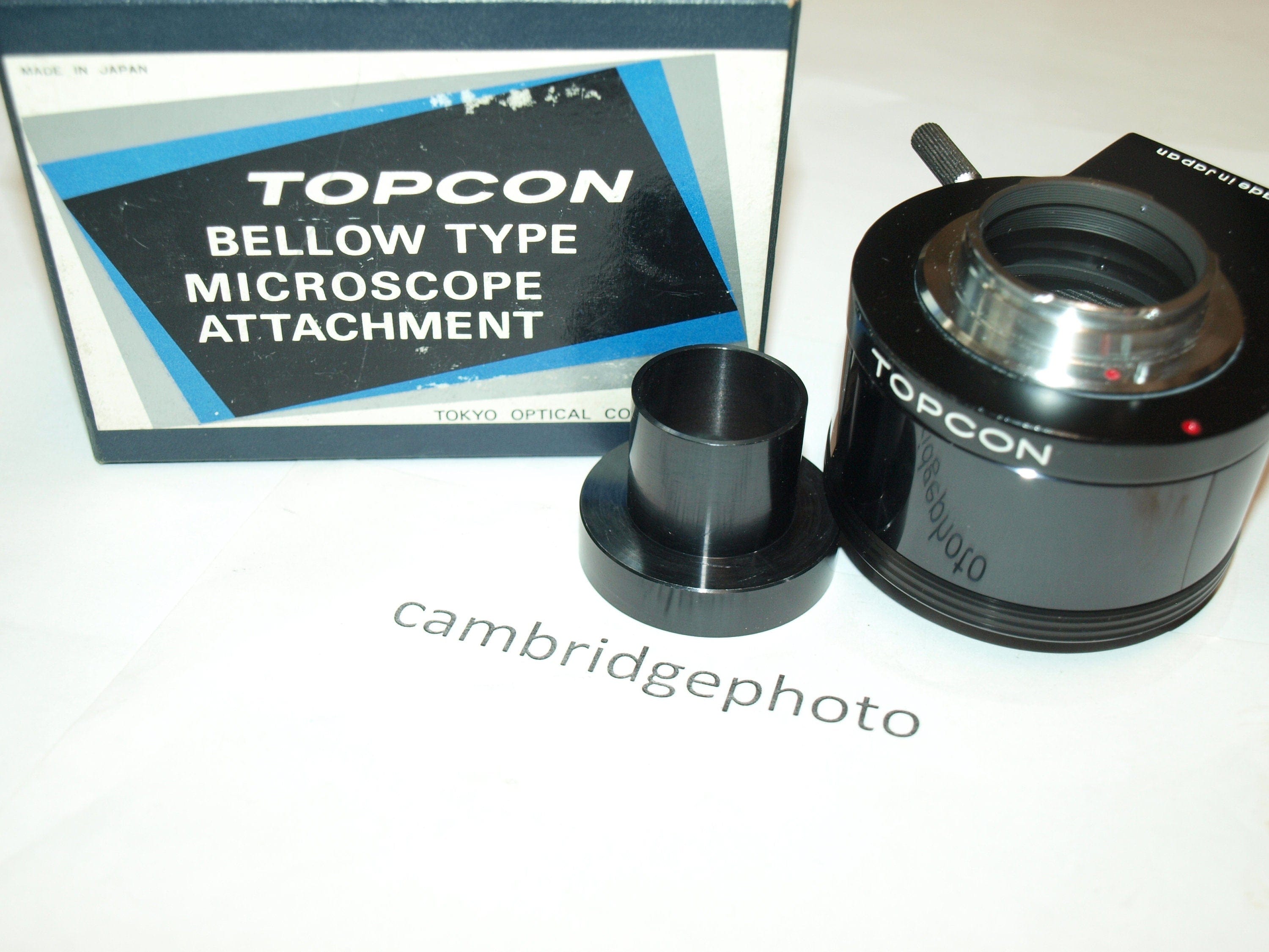 Topcon NEW old stock Topcon brand bellows Microscope adapter