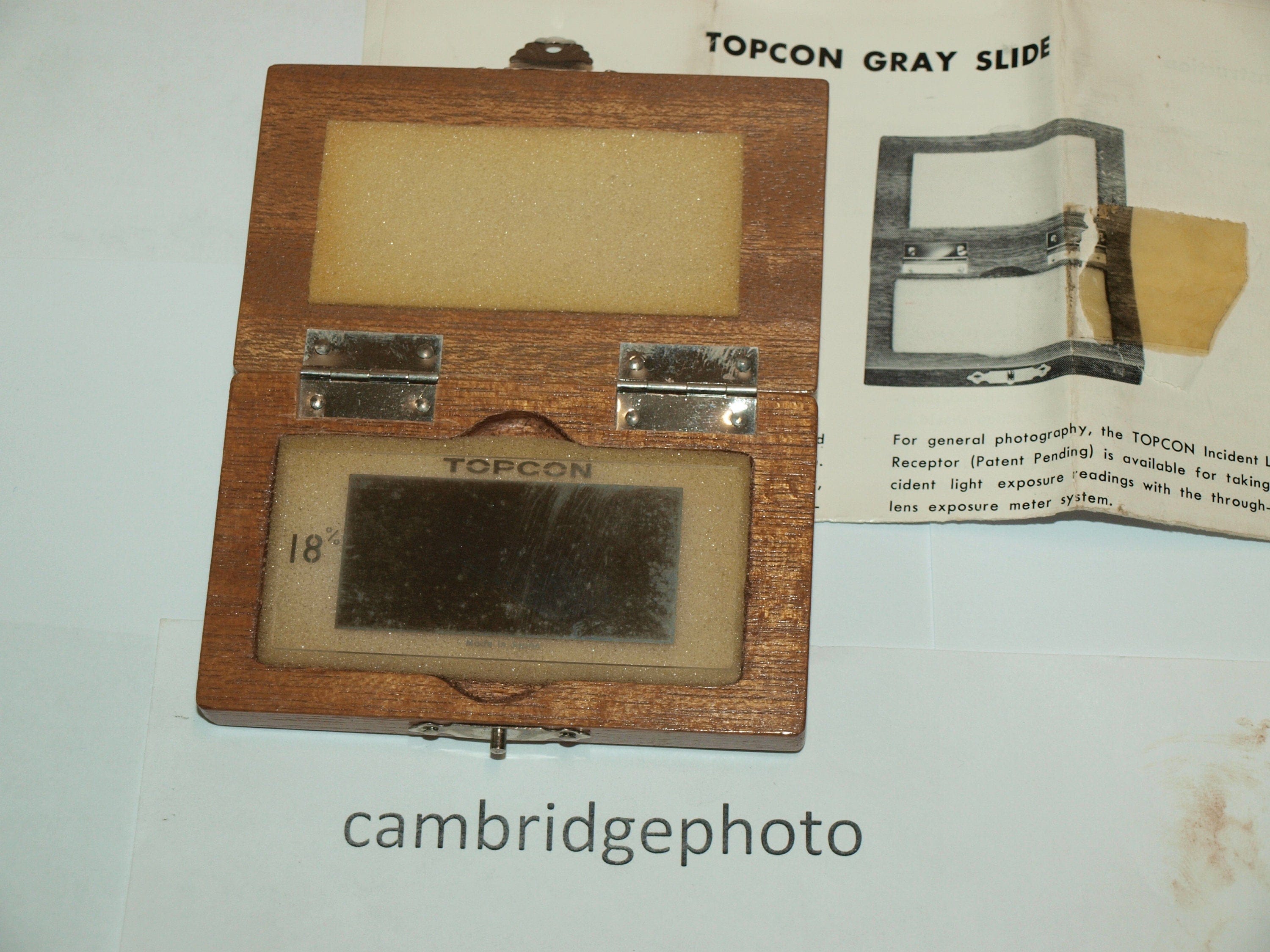 Topcon NEW old stock Topcon Gray Slide in original topcon case