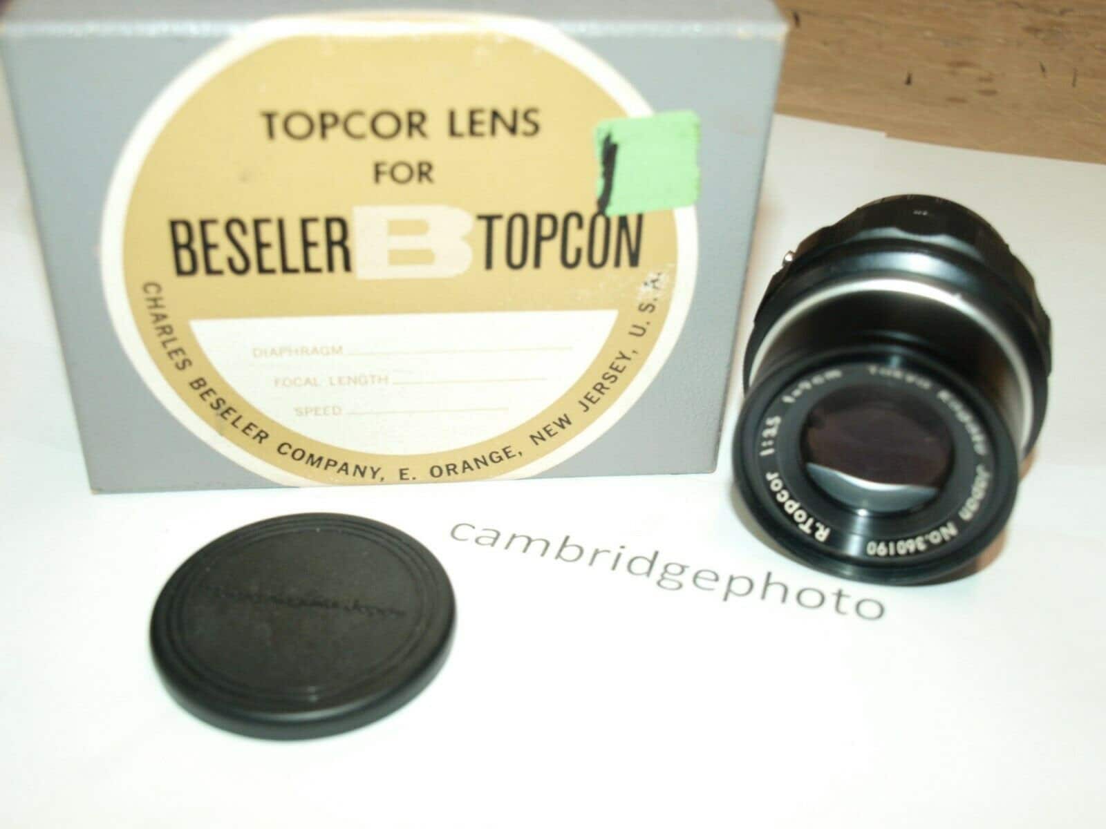 Topcon NEW Tokyo Kogaku Topcon 9cm 90mm F3.5 Topcor RE Lens in BOX