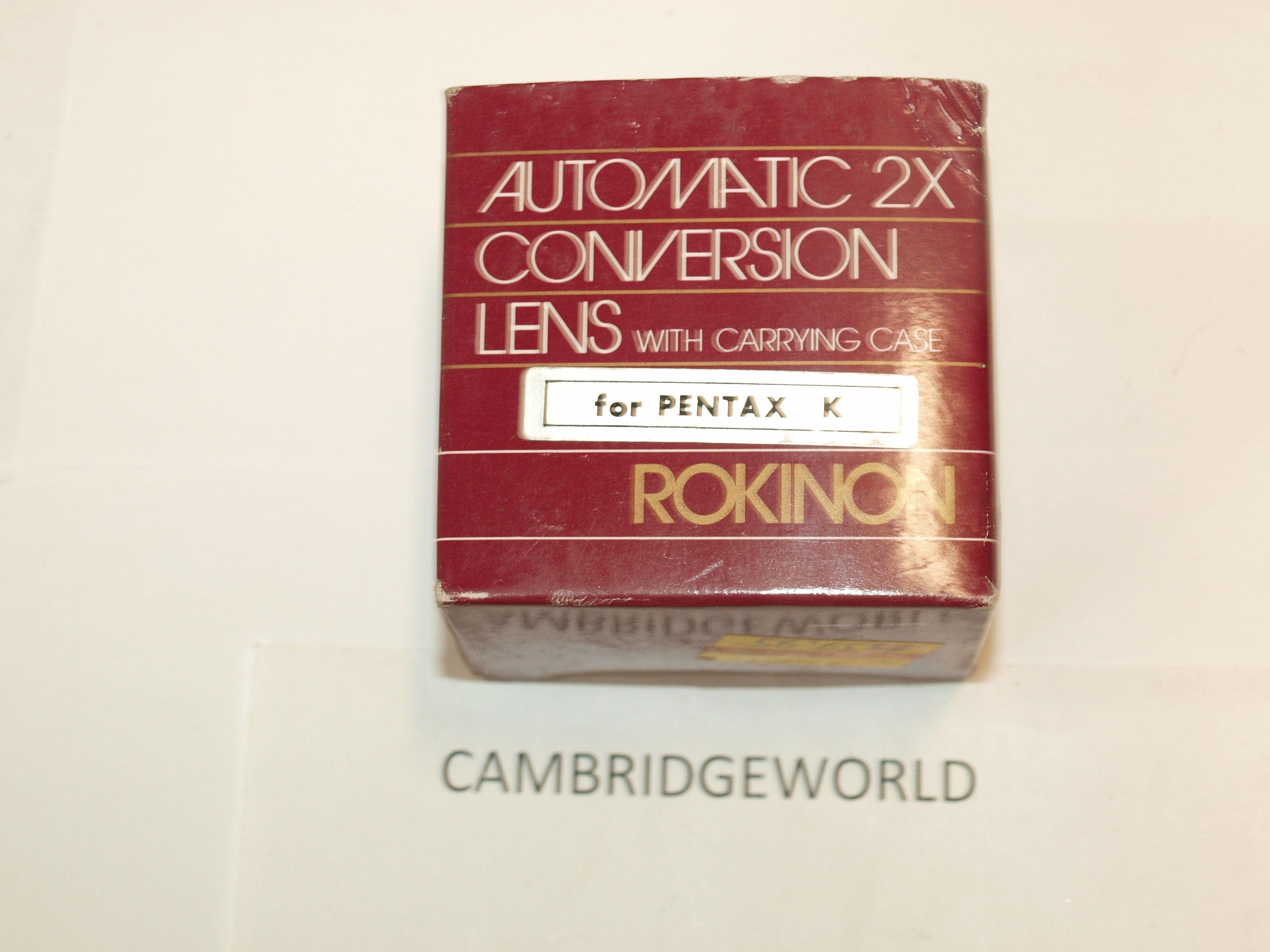 Vivitar NEW old stock 2X teleconverter extender lens for Pentax K mount cameras with case and box also  fits Ricoh Vivitar and other K mount cameras