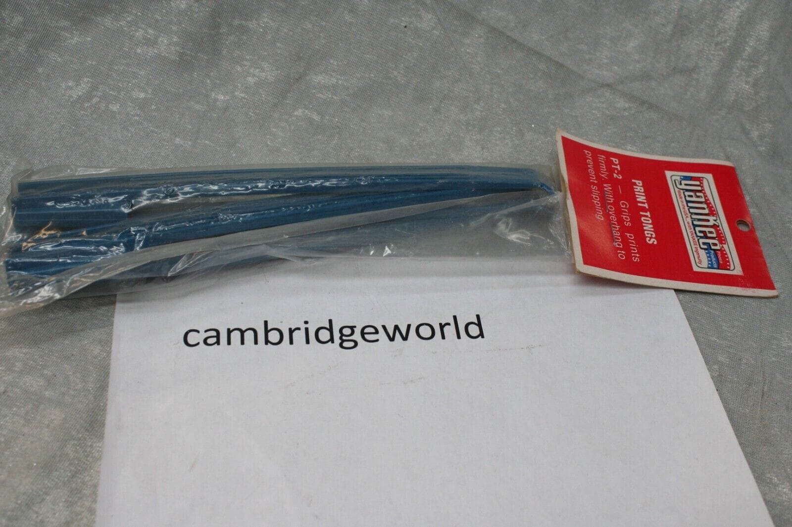 Yankee Cameras & Photo:Film Photography:Darkroom & Developing:Processing & Finishing Equip PRINT TONGS DARKROOM by YANKEE BRAND NEW OLD STOCK SET of 2 PRINT TONG