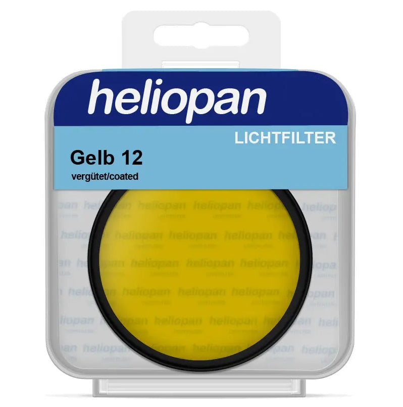 Heliopan 77mm Medium Dark Yellow Filter (12) Schott Glass for B+W Photography