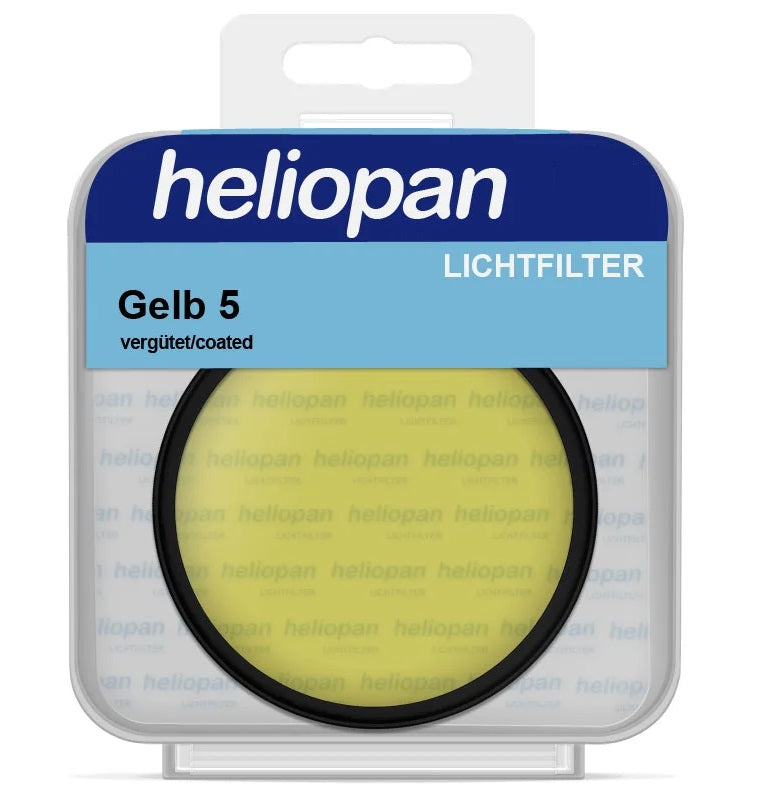 Heliopan 49mm Light Yellow Filter (5) Schott Glass for B+W Photography