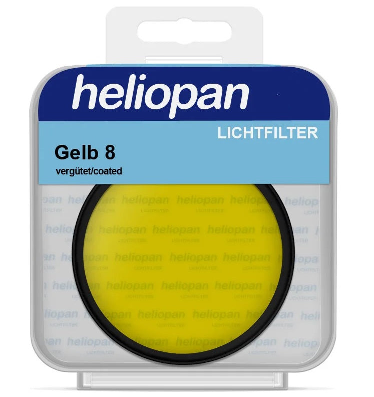 Heliopan Series 6 Medium Yellow Filter (8) Schott Glass for B+W Photography