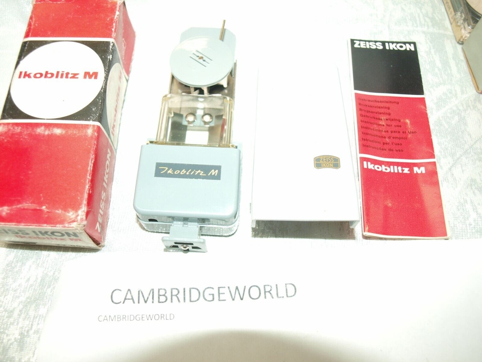 Zeiss Cameras & Photo:Vintage Movie & Photography:Vintage Parts & Accessories Zeiss Ikon Ikoblitz M Flash NEW OLD STOCK in Original Box with Instructions